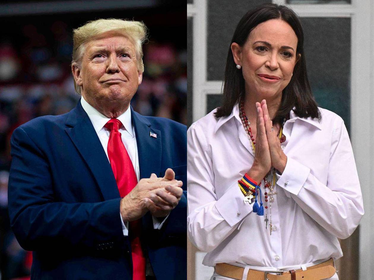 Trump dice no saber quién es María Corina Machado
