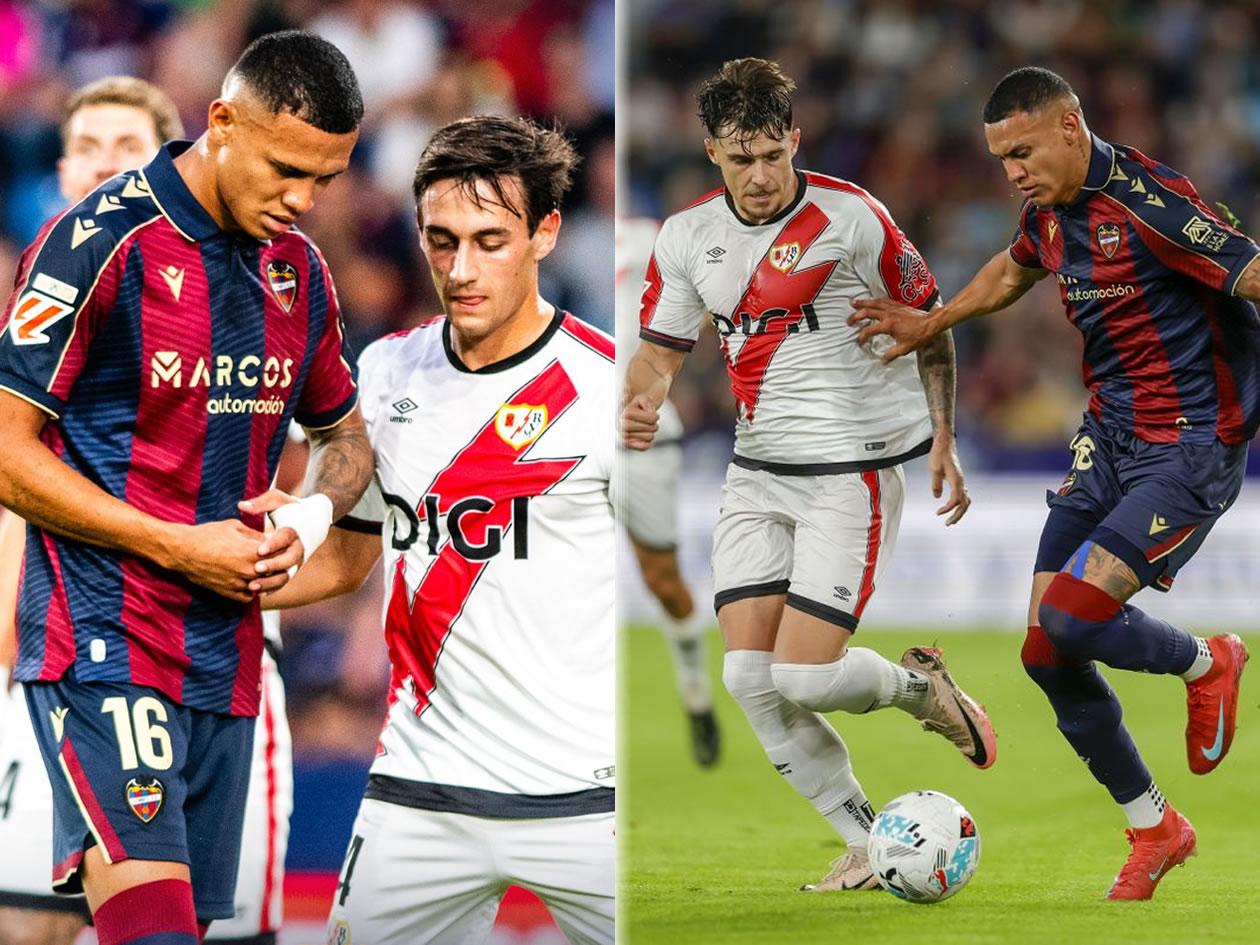 Kervin Arriaga sufre duro golpe: Levante es goleado por Rayo Vallecano en LaLiga Española