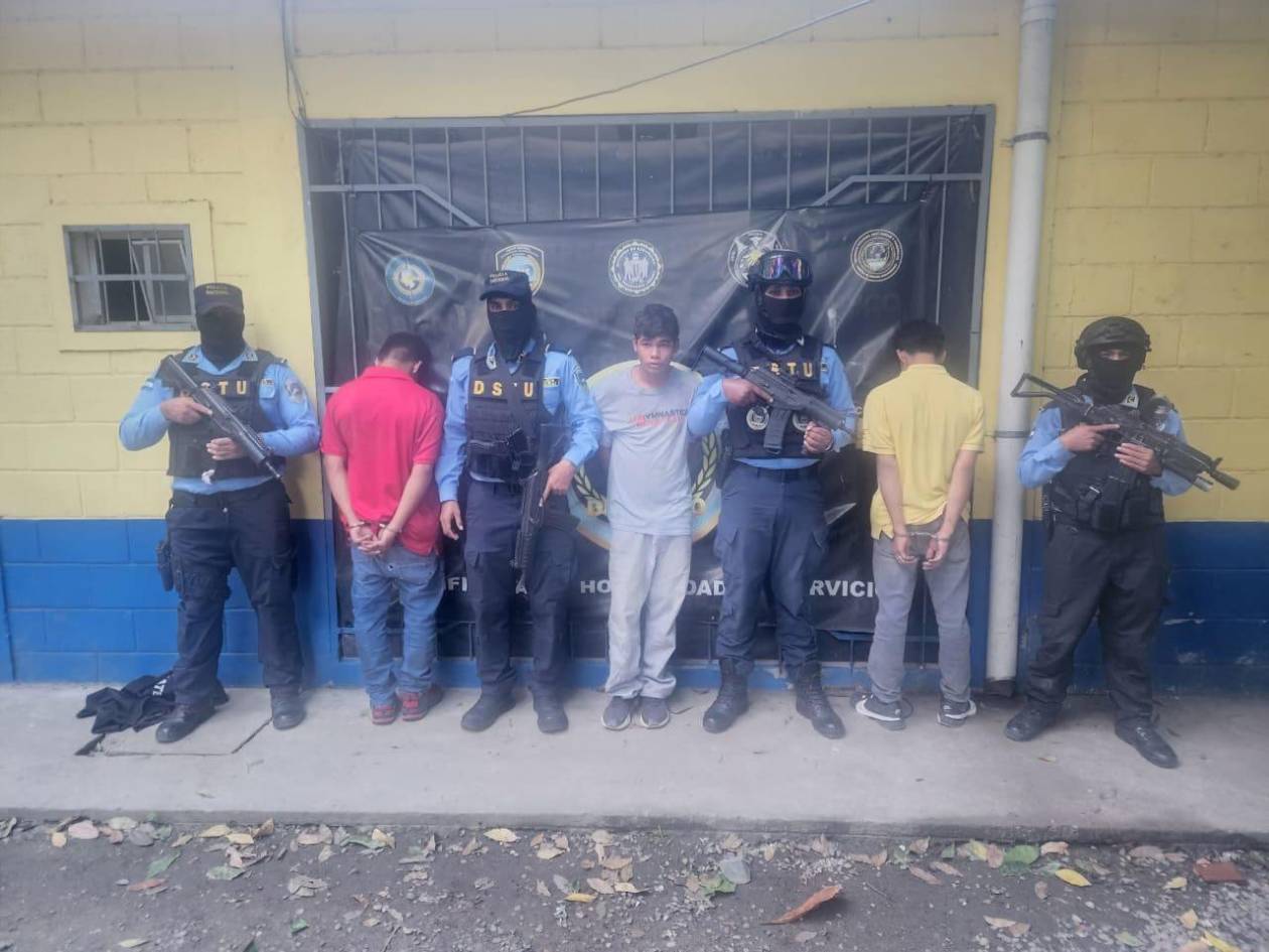 Banda de Los Tres Chiflados asaltaba buses en San Pedro Sula