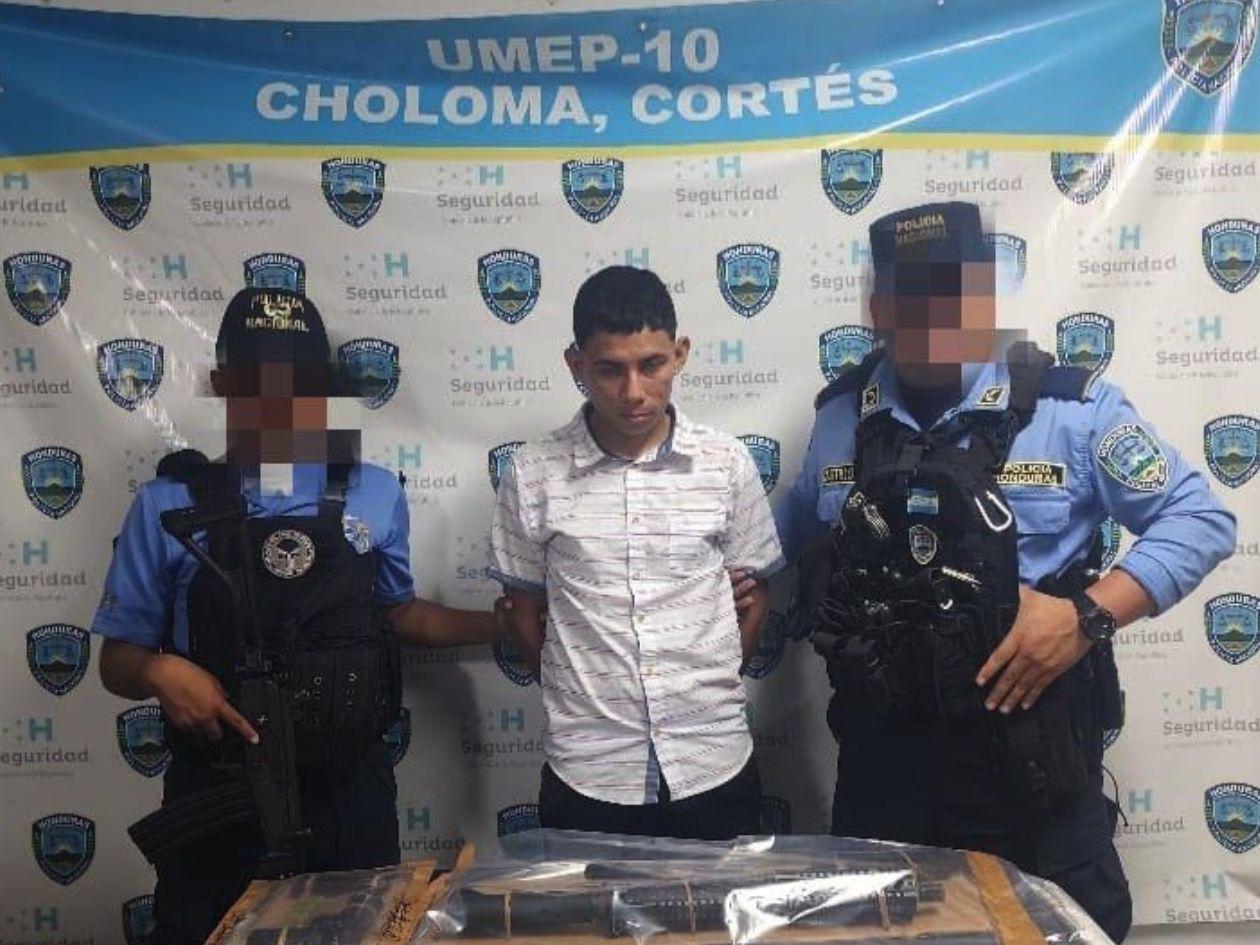 Capturan a Mil años, presunto gatillero de la 18 de Choloma