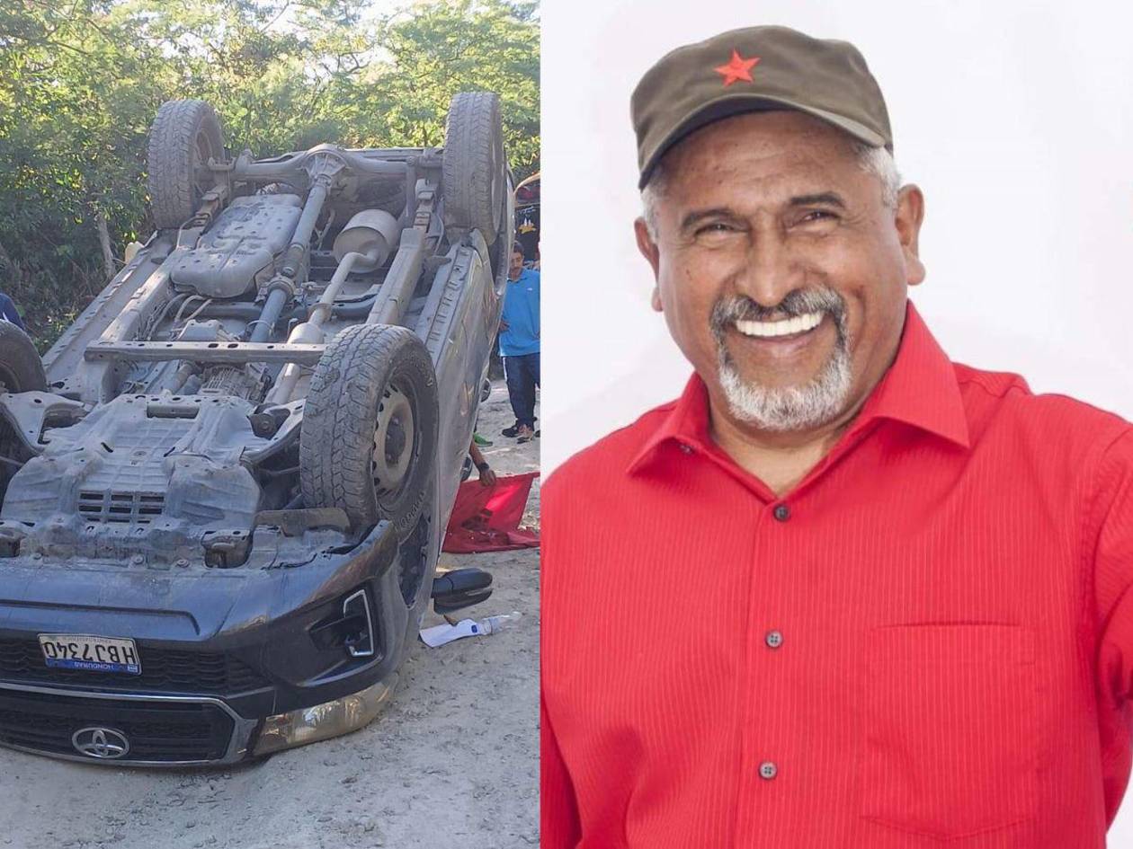 Diputado Juan Barahona sufre accidente en carretera hacia Nueva Armenia