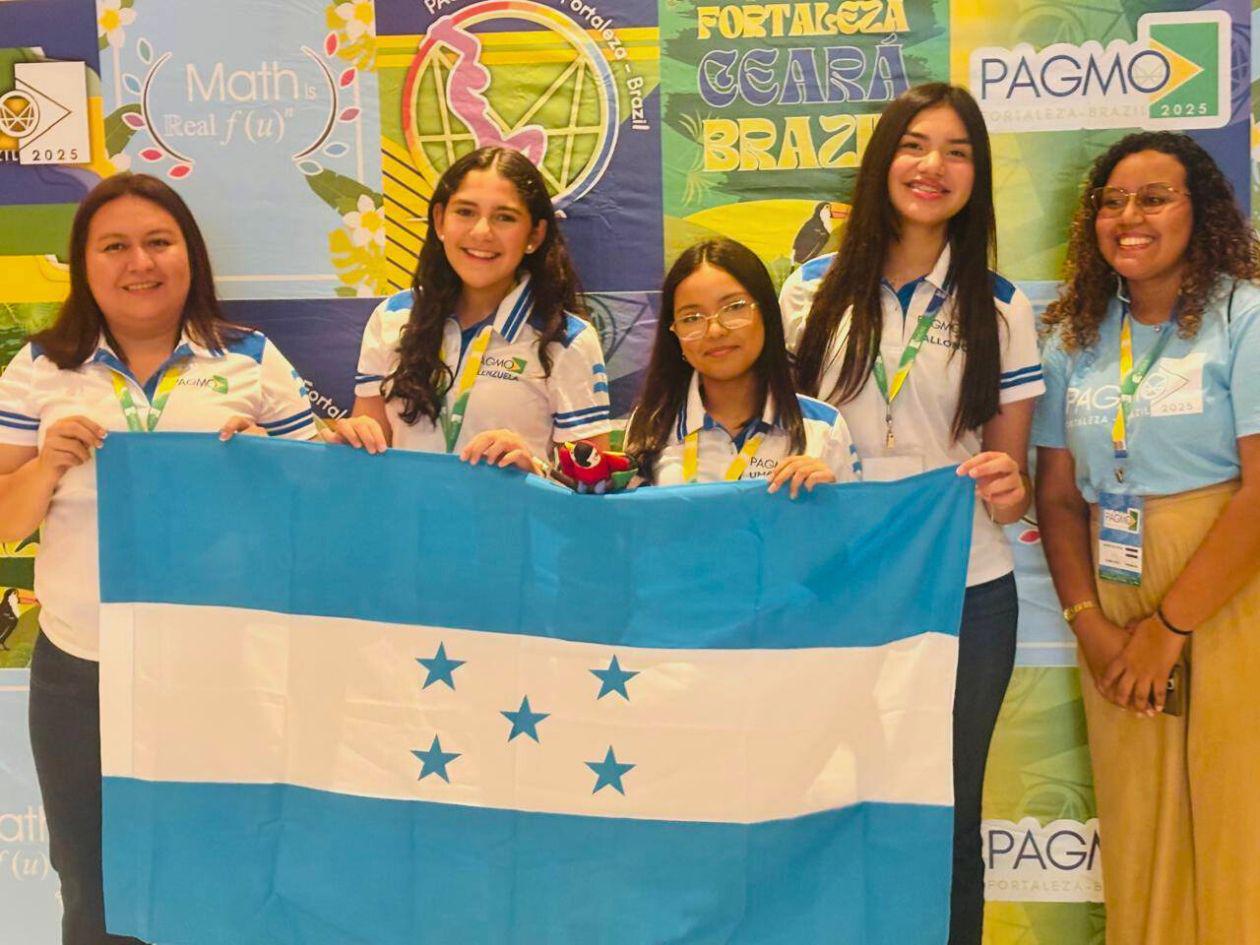 Tres hondureñas brillan en Olimpiada Panamericana Femenina de Matemáticas en Brasil
