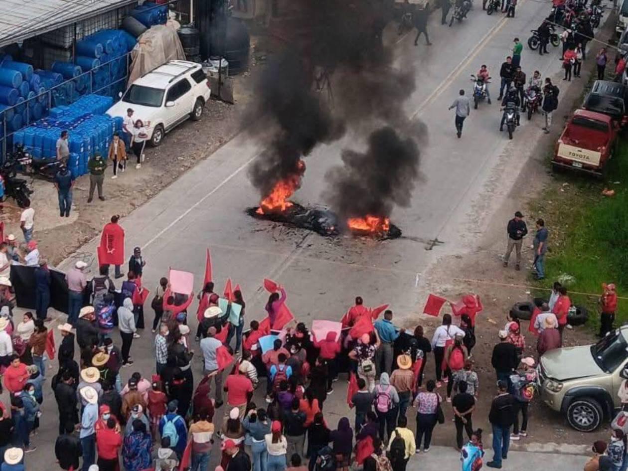 Militantes de Libre suspenden toma en la CA-4; denunciaron persecución de Carla Paredes