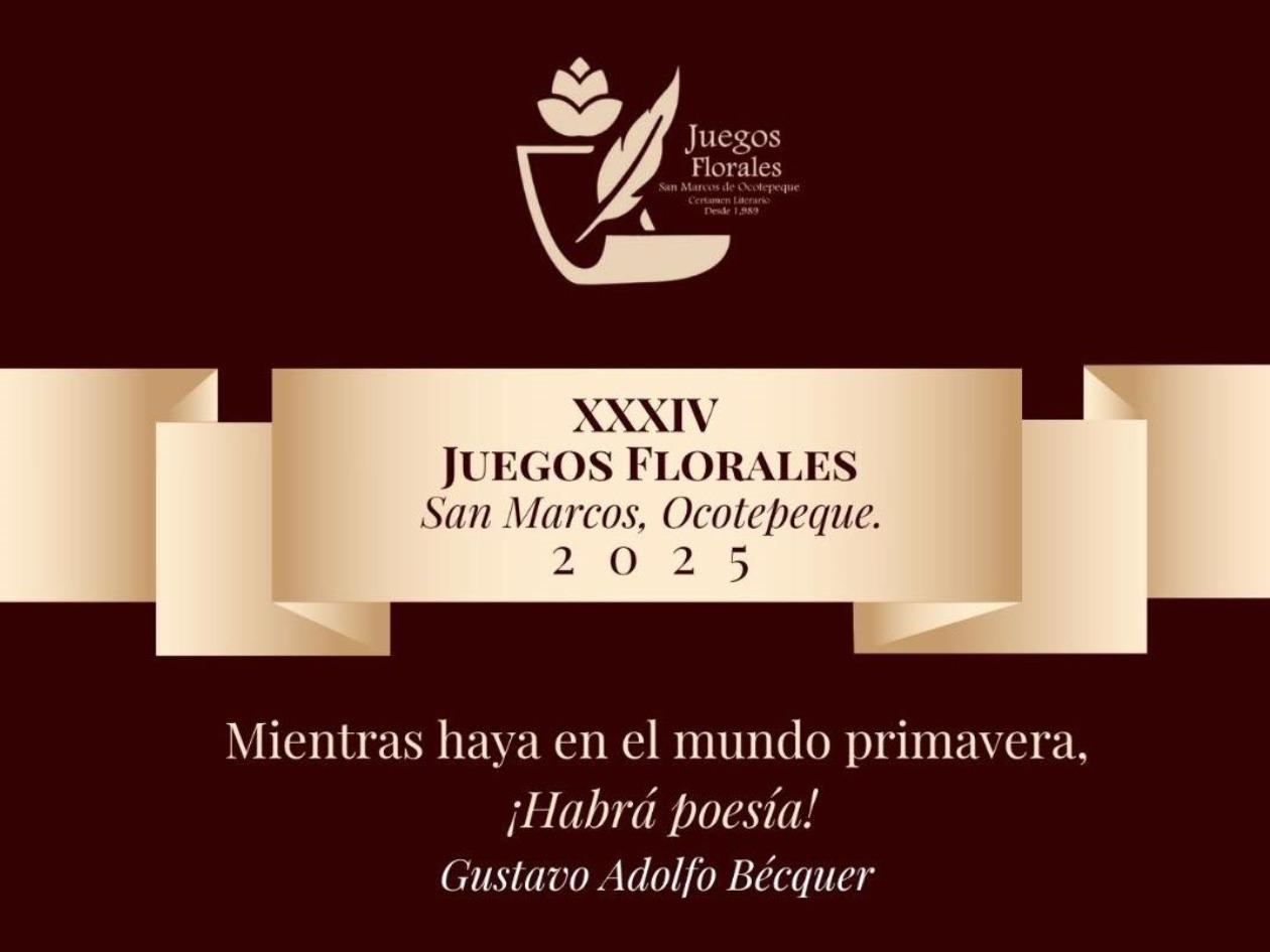 Bases del Certamen de Poesía para los Juegos Florales de San Marcos, Ocotepeque