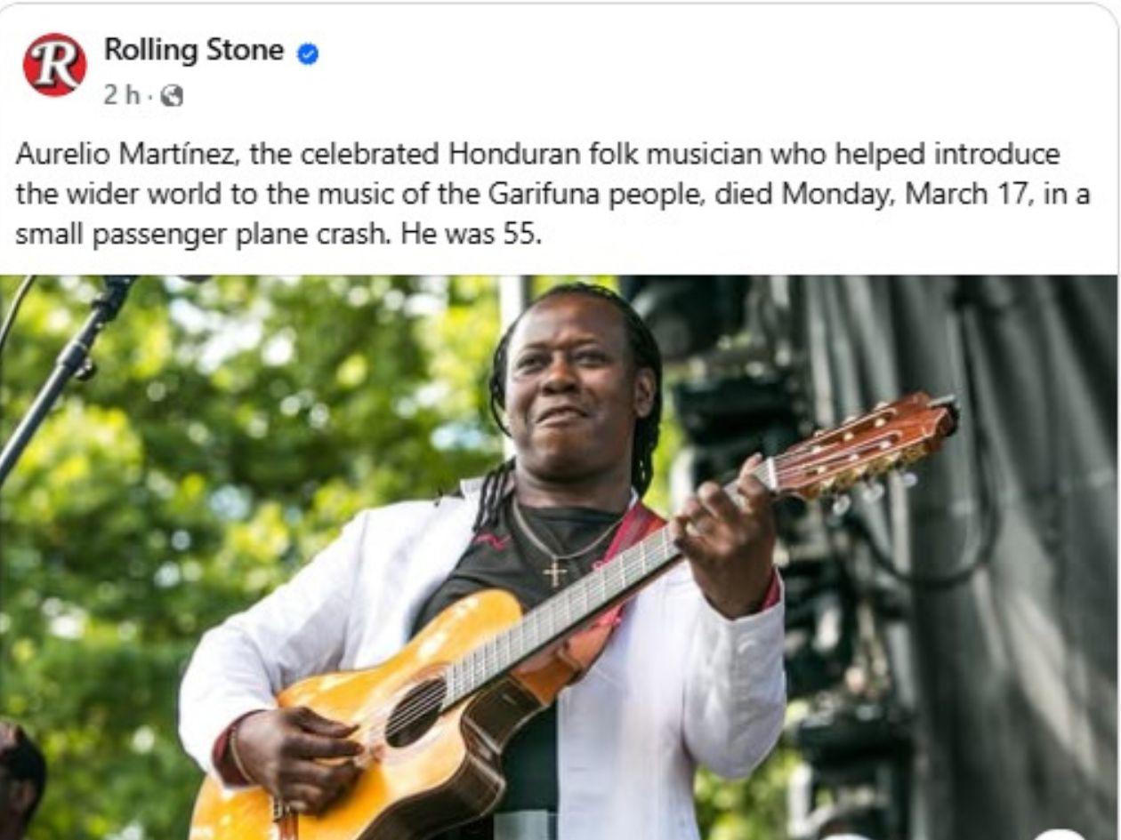 Rolling Stone recuerda el legado musical de Aurelio Martínez