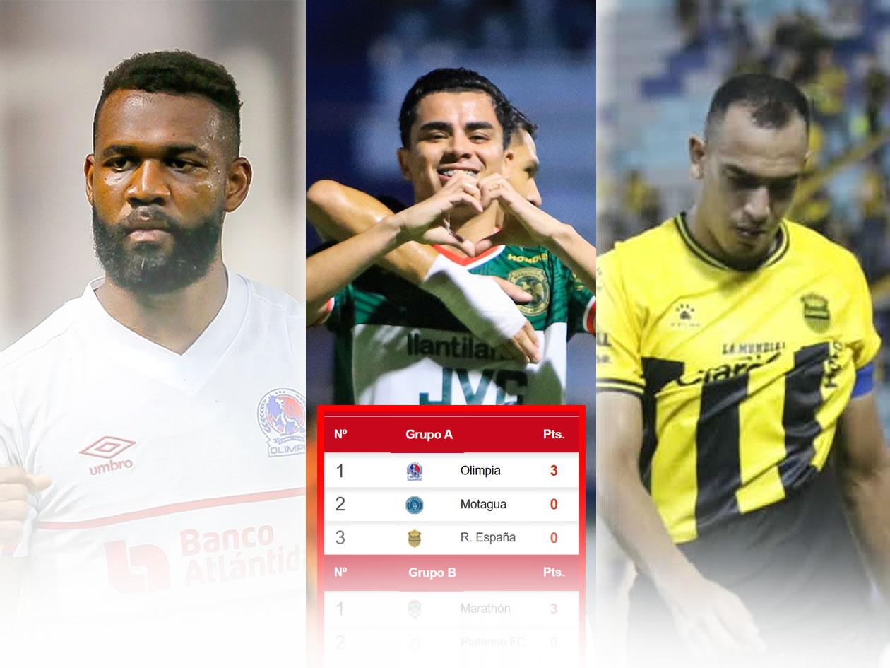 Olimpia y Marathón dominan; Real España en líos: tabla de las triangulares