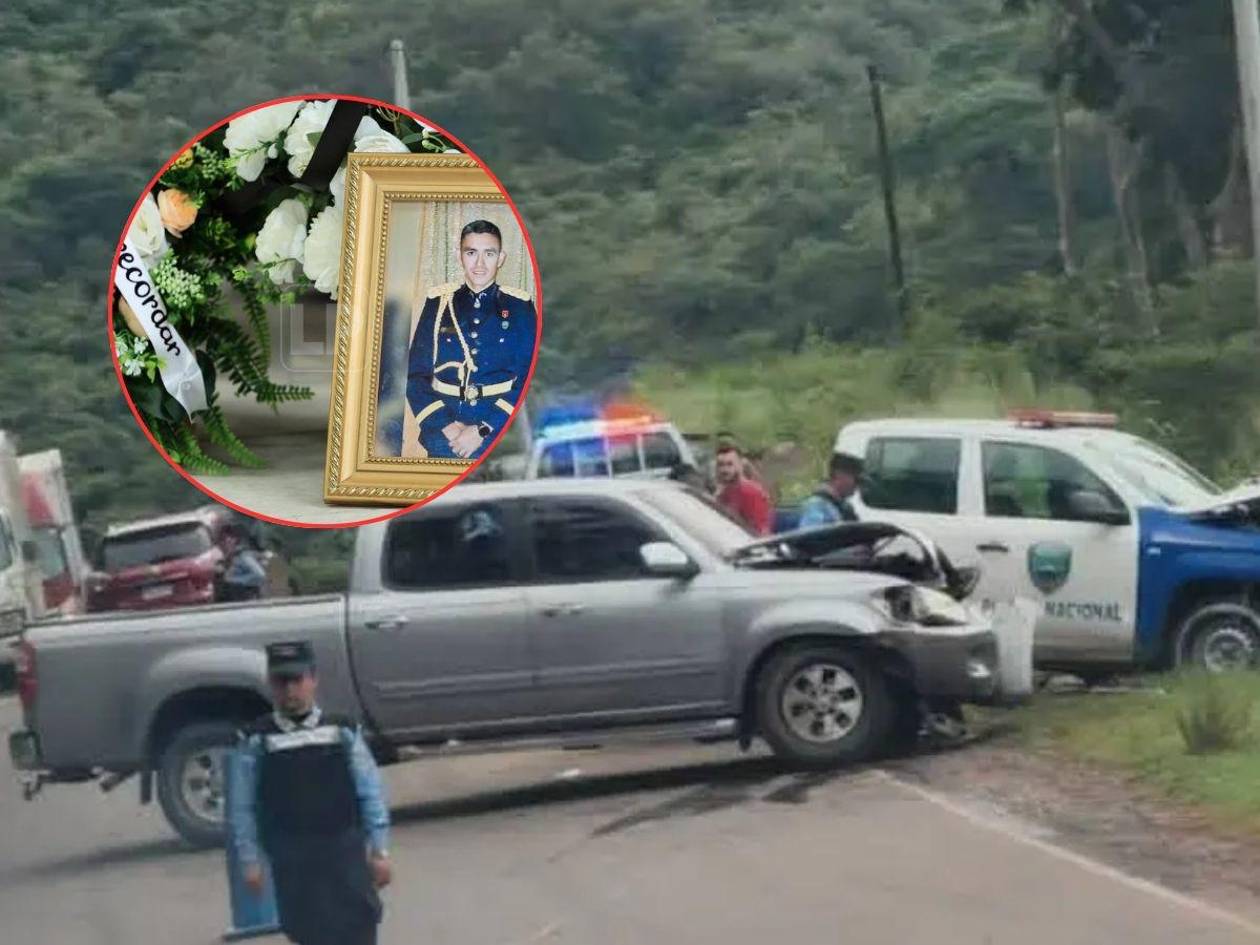 Policías sufren accidente cuando se dirigían al sepelio del inspector Kevin Pérez en Santa Bárbara