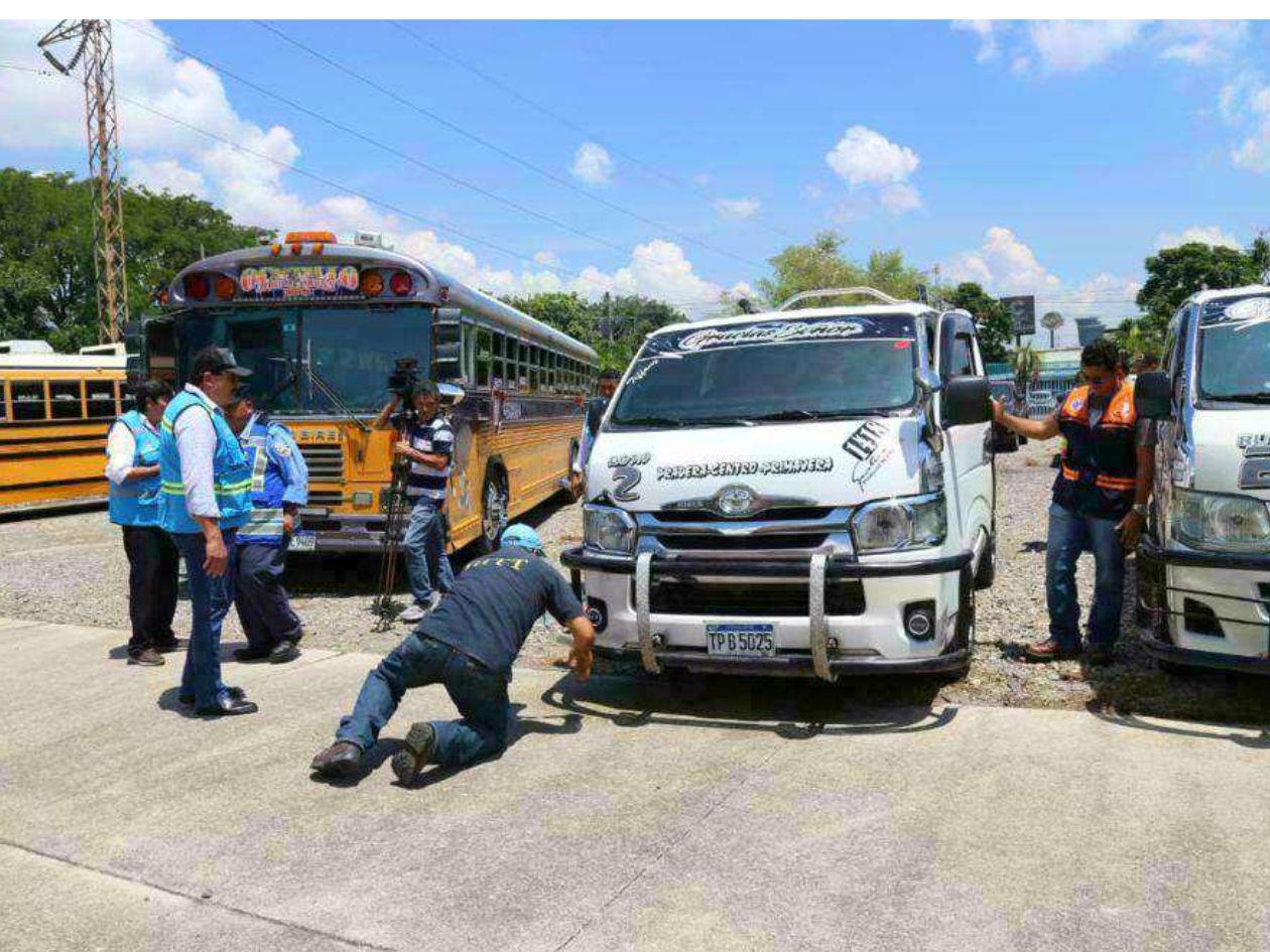 Solo 300 de 1,500 buses han pasado por  revisión en el IHTT en SPS