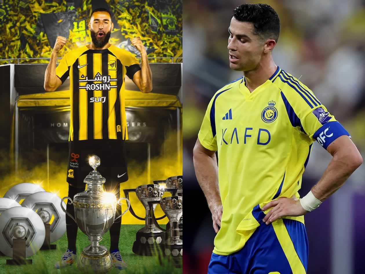 Benzema, campeón de Liga en Arabia Saudita por delante de Cristiano Ronaldo