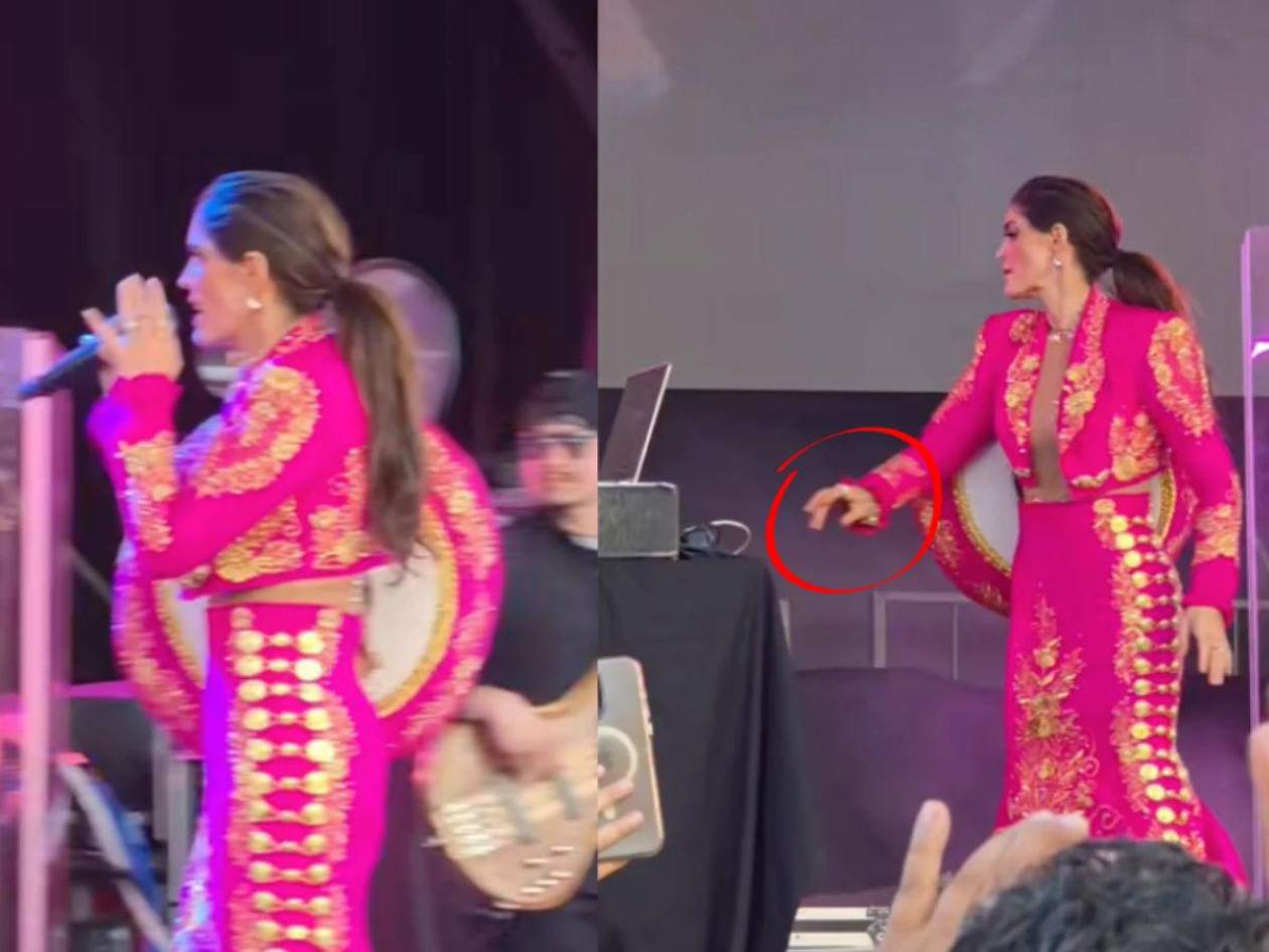 Ana Bárbara enfurece y lanza el micrófono en pleno show por falla de audio