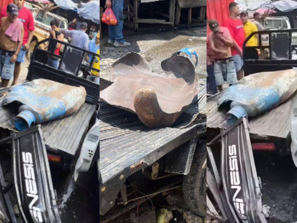 Explosión de chimbo de gas sacude mercado Medina Concepción en San Pedro Sula