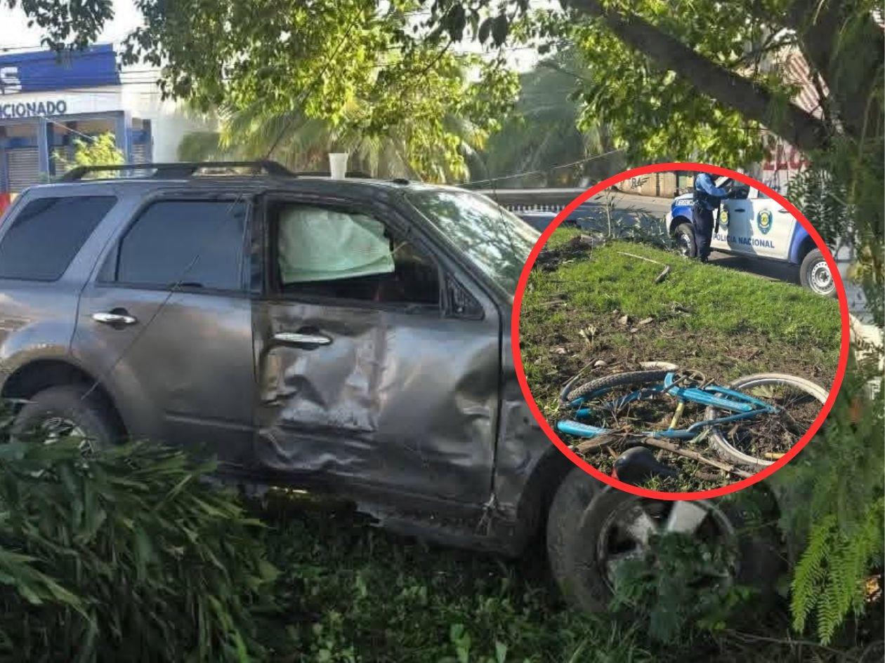 Conductor embiste a ciclista que iba a trabajar y huye a pie del accidente en Choloma