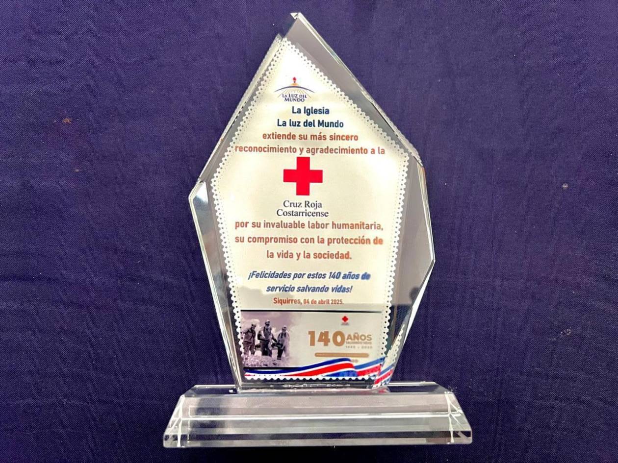 Reconocen labor humanitaria de la Cruz Roja en Costa Rica en su 140 aniversario