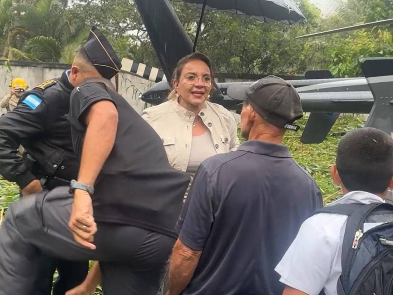 Declaraciones de Xiomara Castro tras aterrizaje de emergencia