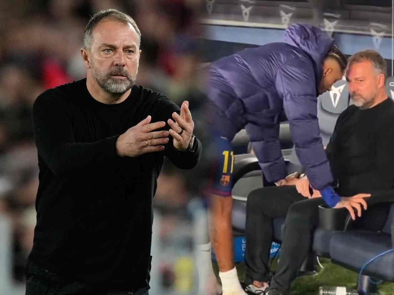 Hansi Flick revela qué pasó con Raphinha tras juego de LaLiga: decepcionado