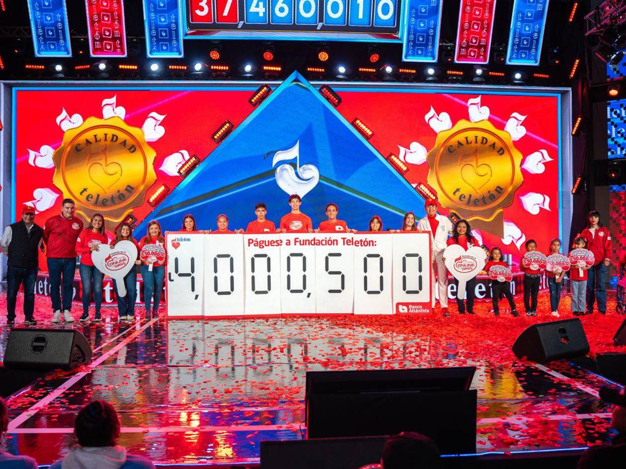 Banco Atlántida contribuye con cuatro millones quinientos lempiras para la Fundación Teletón
