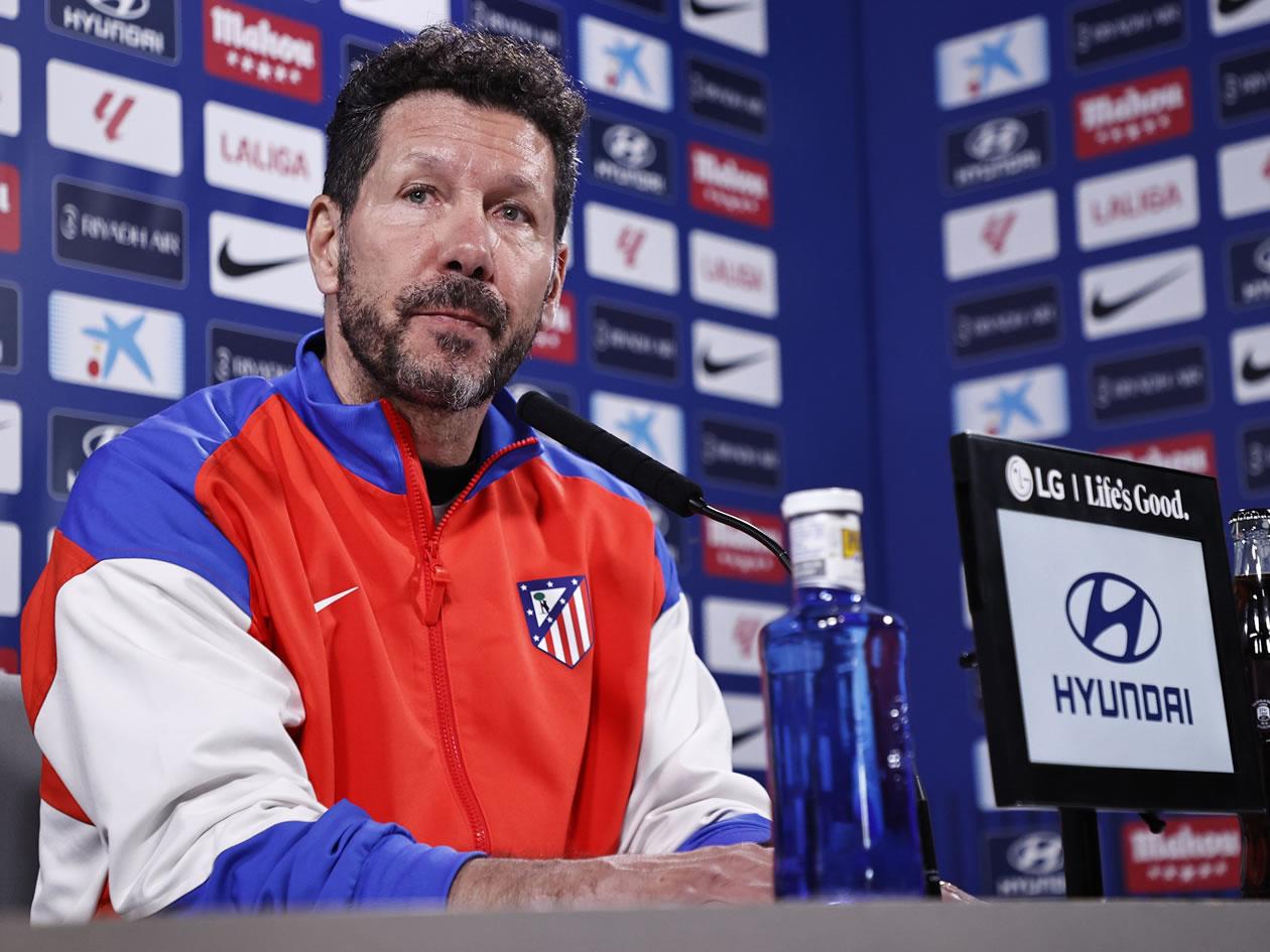 La reacción de Simeone por el cruce de Atlético vs Real Madrid en Champions