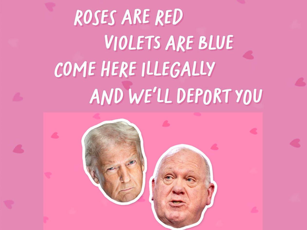 Trump envía un mensaje a los migrantes por San Valentín