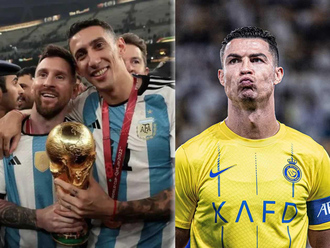 Ángel Di María pone en su lugar a Cristiano Ronaldo y exalta a Messi