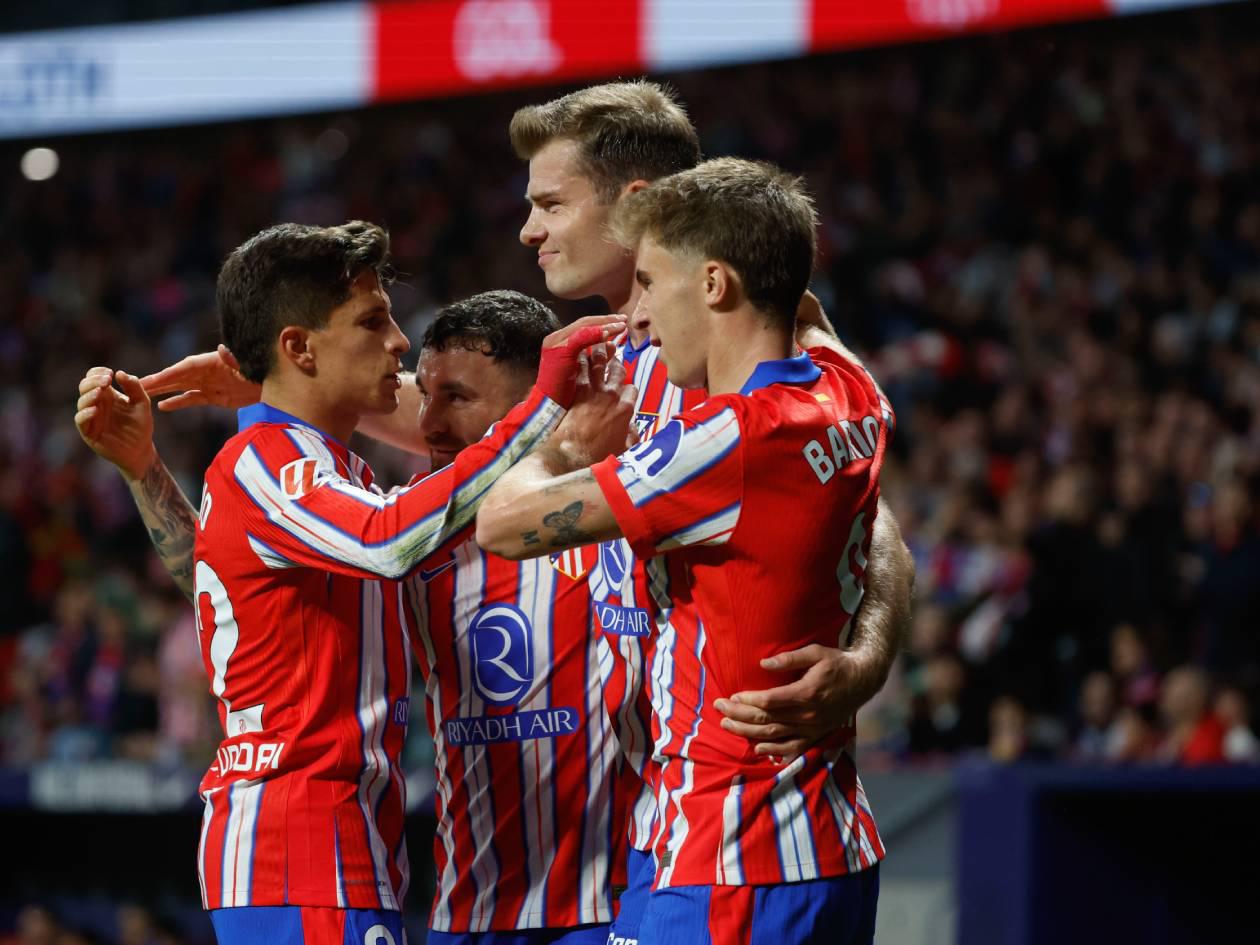 Atlético de Madrid humilla a rival con futbolista anotando póker en media hora