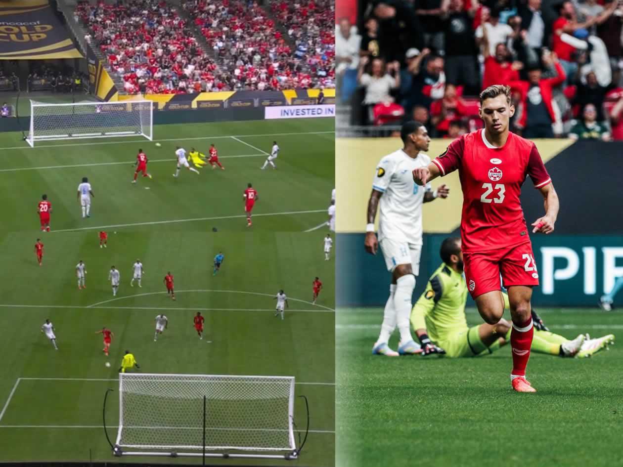 Se durmió la defensa: así encajó Honduras el primer gol ante Canadá en Copa Oro 2025