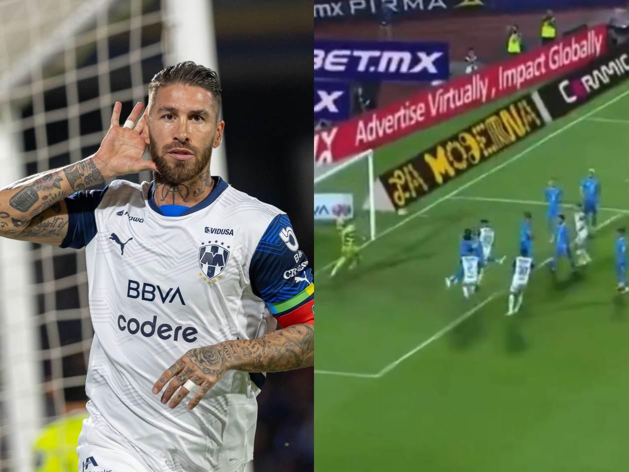 Sergio Ramos se destapa: marca segundo gol en Liga MX y lo festeja a lo CR7