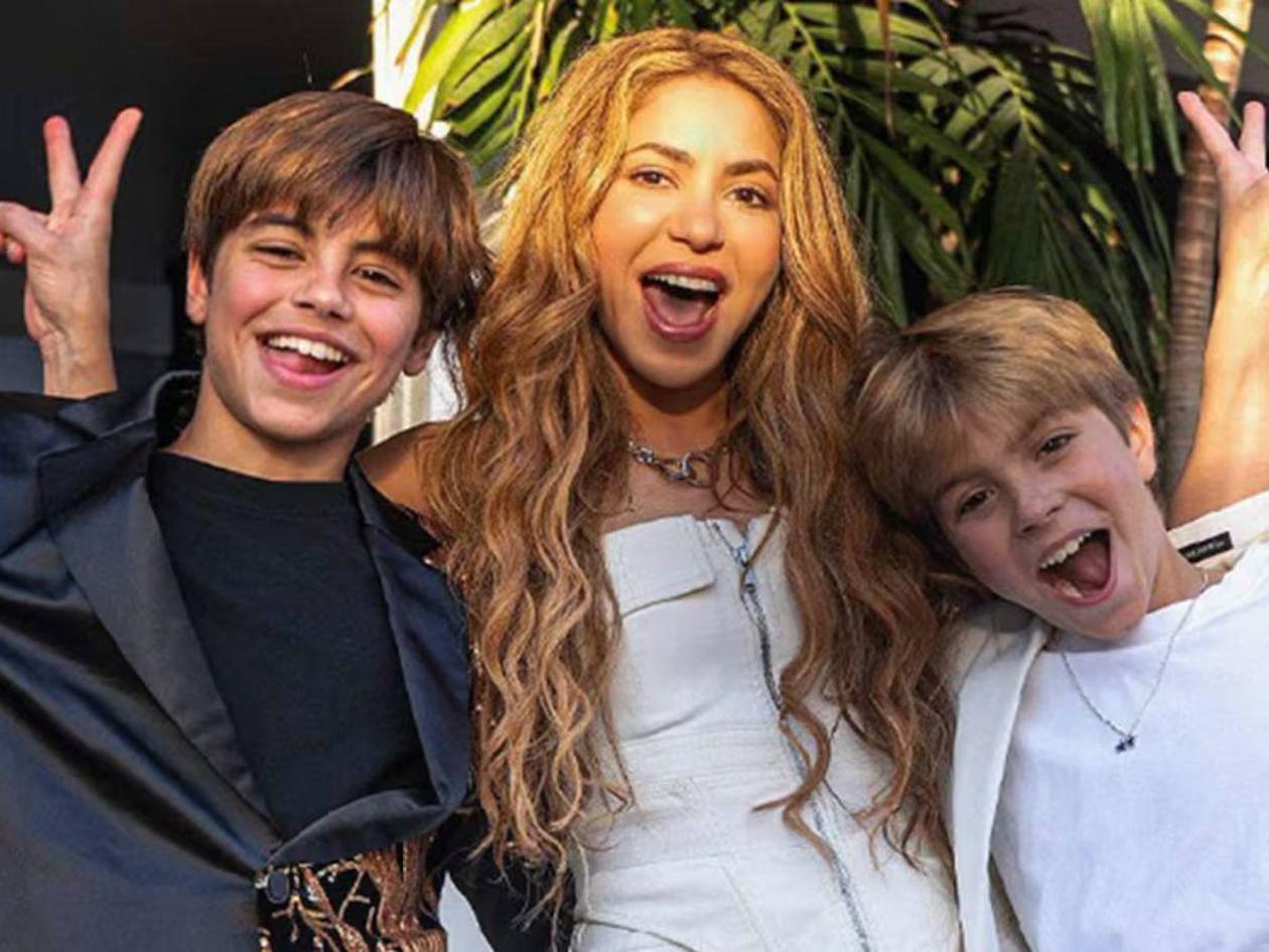 Shakira presume el debut de sus hijos Sasha y Milan en la música