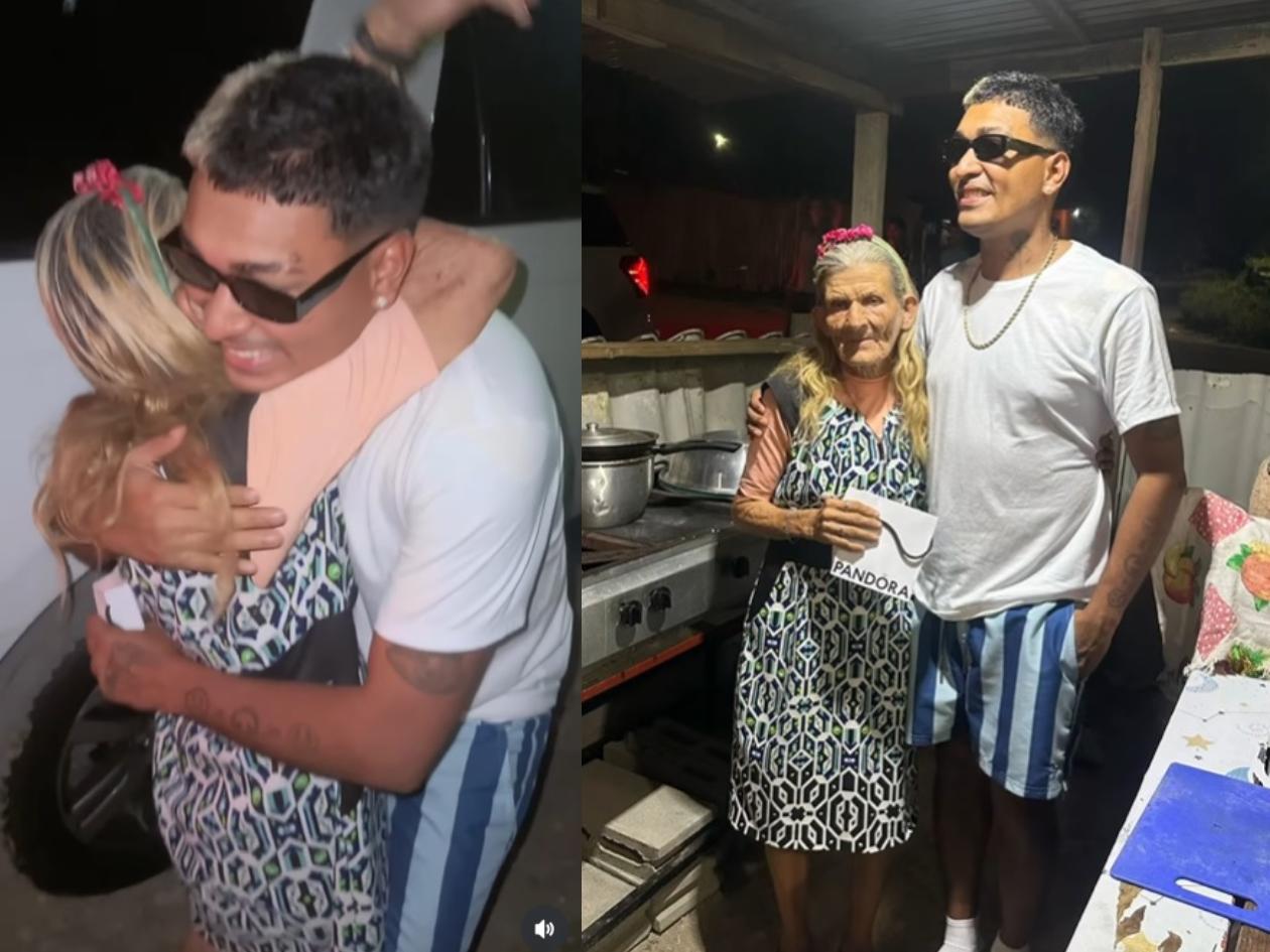 Así fue el encuentro de Supremo con la abuelita que se hizo viral en el partido de los tiktokers