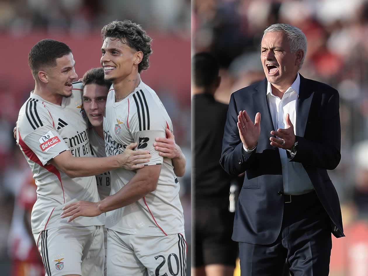 Mourinho debutó a lo grande con el Benfica: goleada en su regreso a la Liga portuguesa