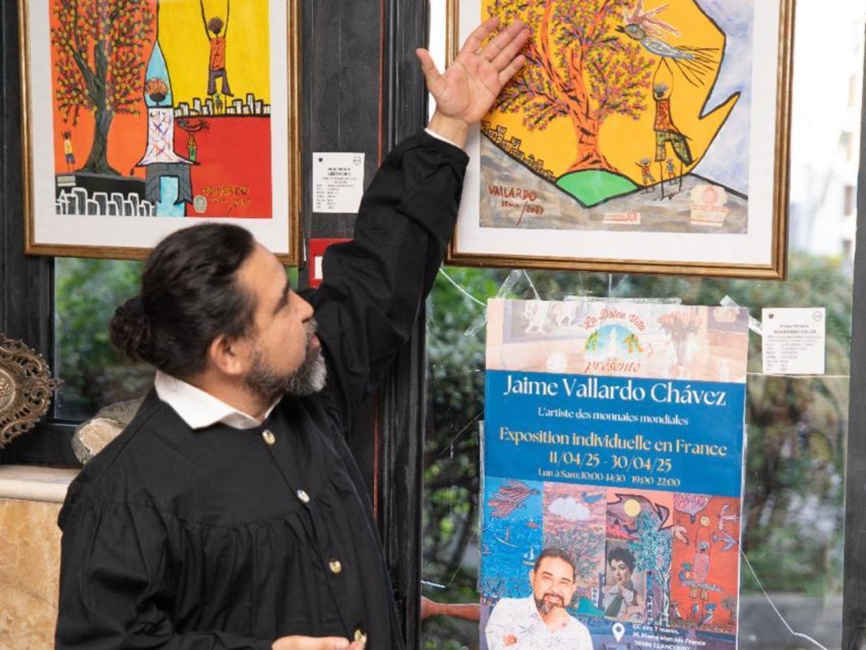 Una noche de arte y cultura latinoamericana en Francia con Jaime Vallardo Chávez