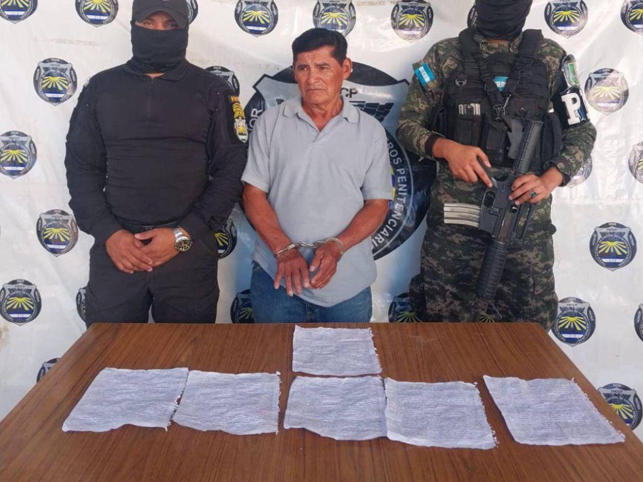 Cae hombre que sacaba notas extorsivas de cárcel hondureña