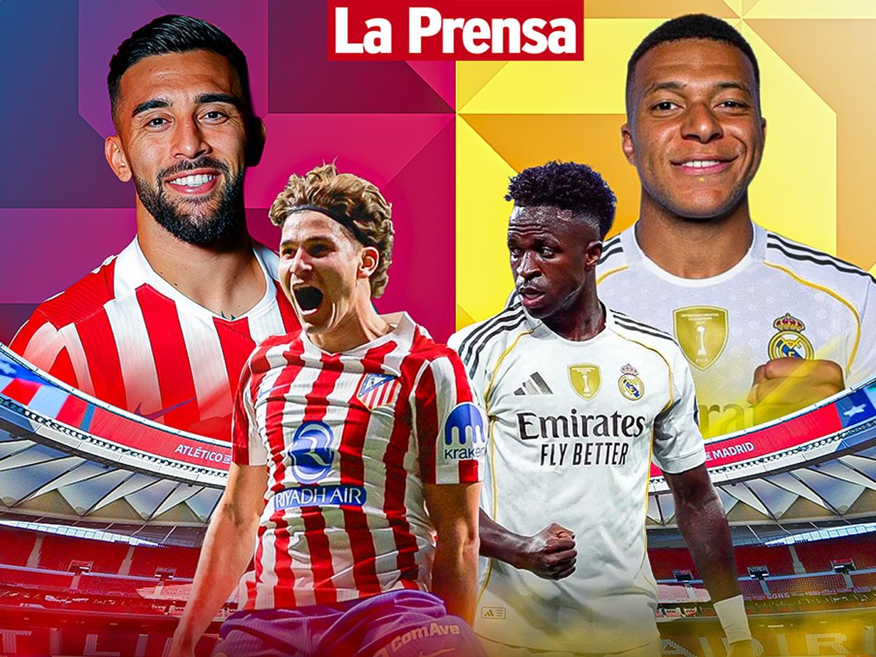 Atlético vs Real Madrid: hora y dónde ver EN VIVO transmisión de Liga Española