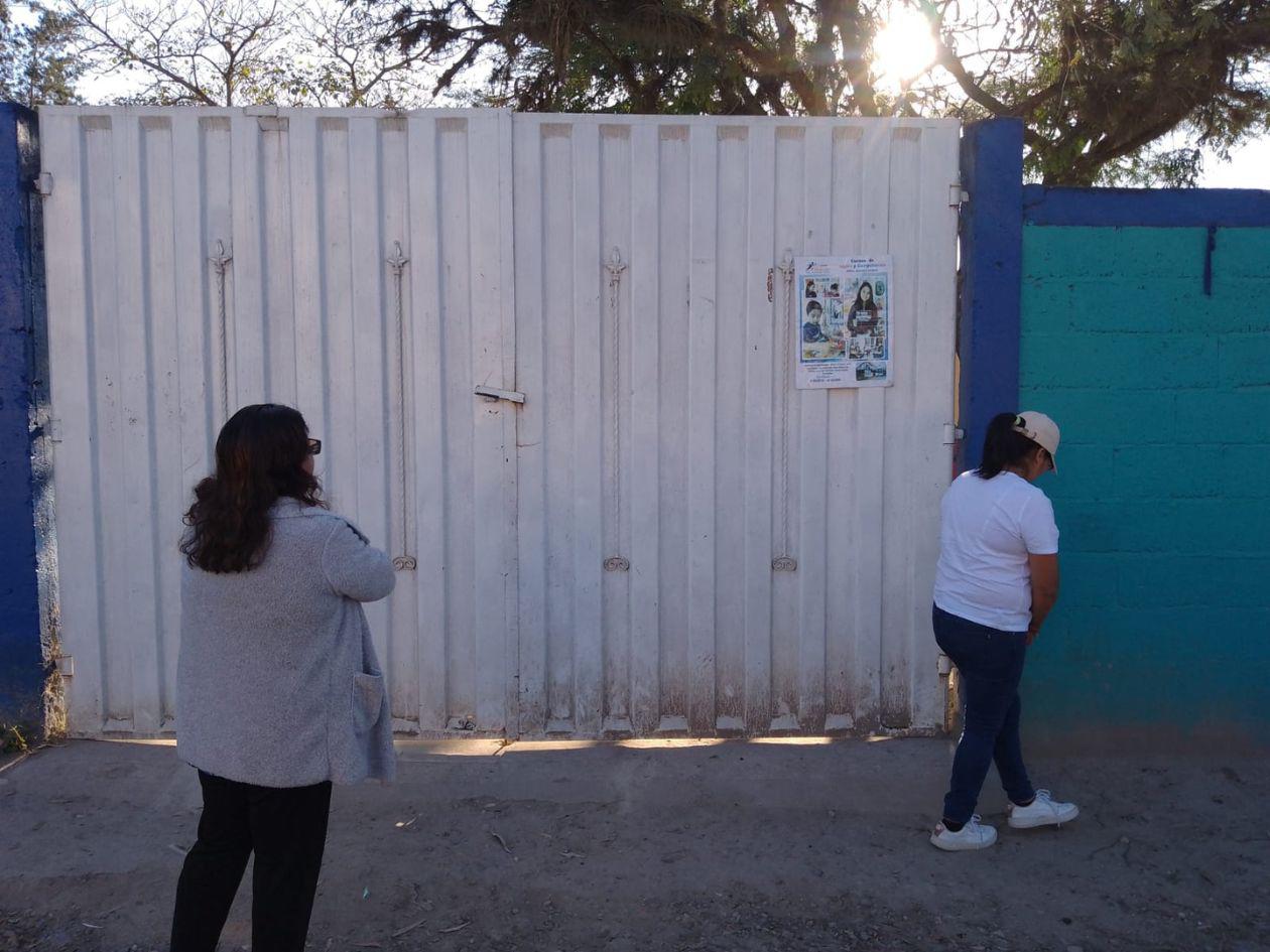 Votantes hallan cerrada la escuela Ernestina Flores en Siguatepeque