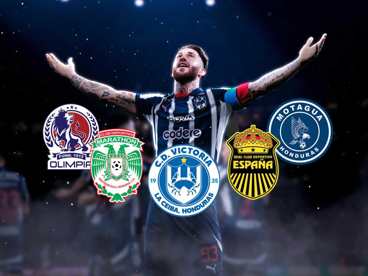 Sergio Ramos podría jugar en Honduras con Monterrey ante equipo de Liga Nacional