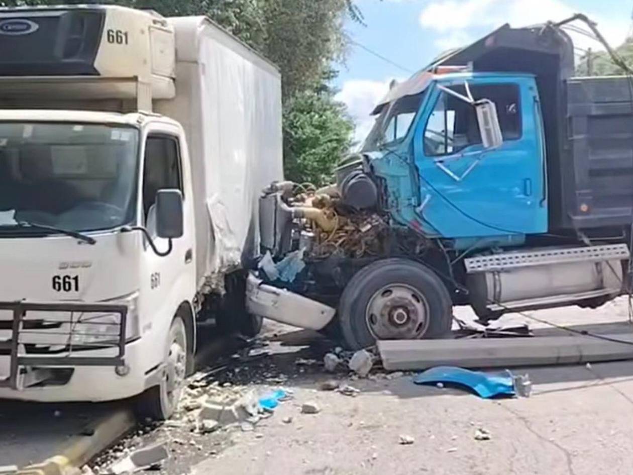 Accidente en bulevar del sur bloquea ingreso a San Pedro Sula