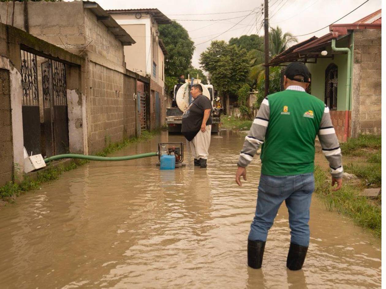 Lluvias afectan a más de 200 familias en San Pedro Sula