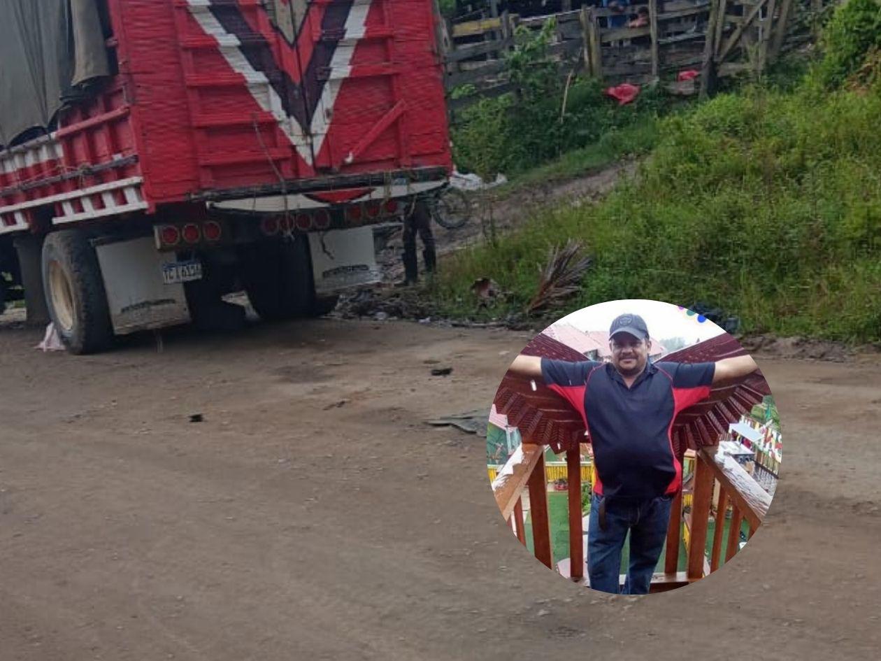 Hombre muere atropellado por camión que reparaba en Trojes