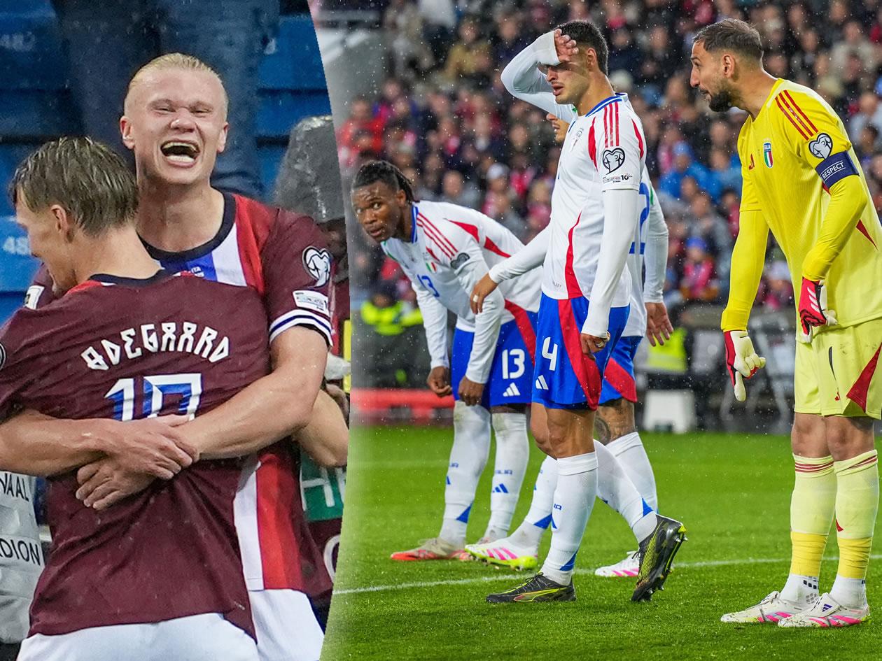 Italia es humillada por la Noruega de Haaland y ya peligra en el Mundial 2026