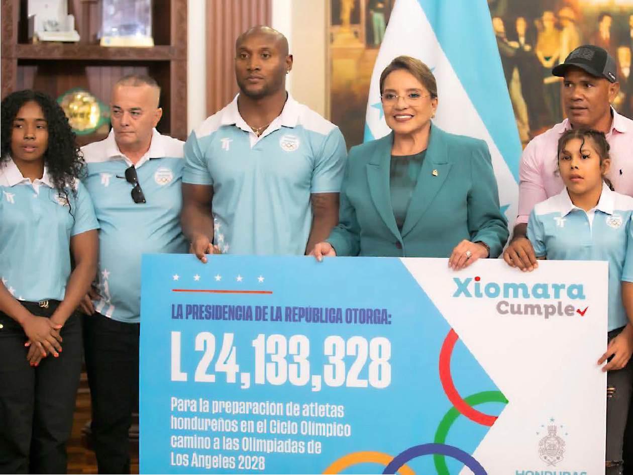 Gobierno de Honduras y Condepor entregan más de 24 millones de lempiras al Comité Olímpico