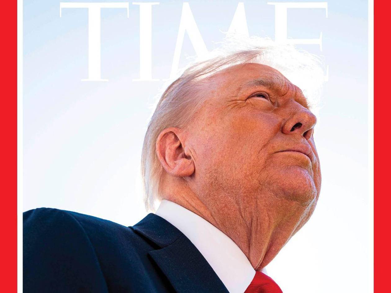 Trump critica a la revista Time por su portada: “Me borraron el pelo”