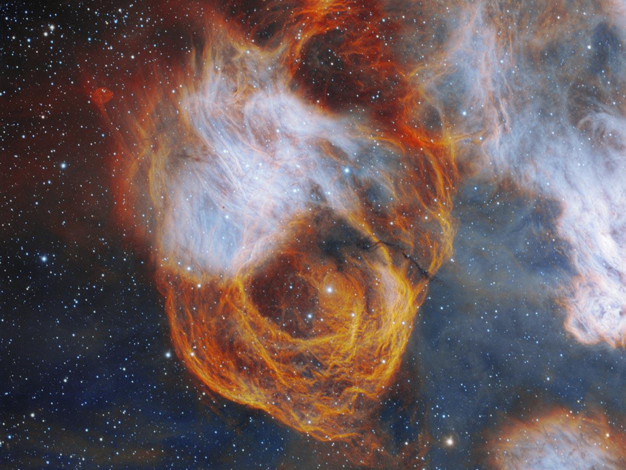 “Rosa vibrante” de San Valentín, capta telescopio Gemini Sur