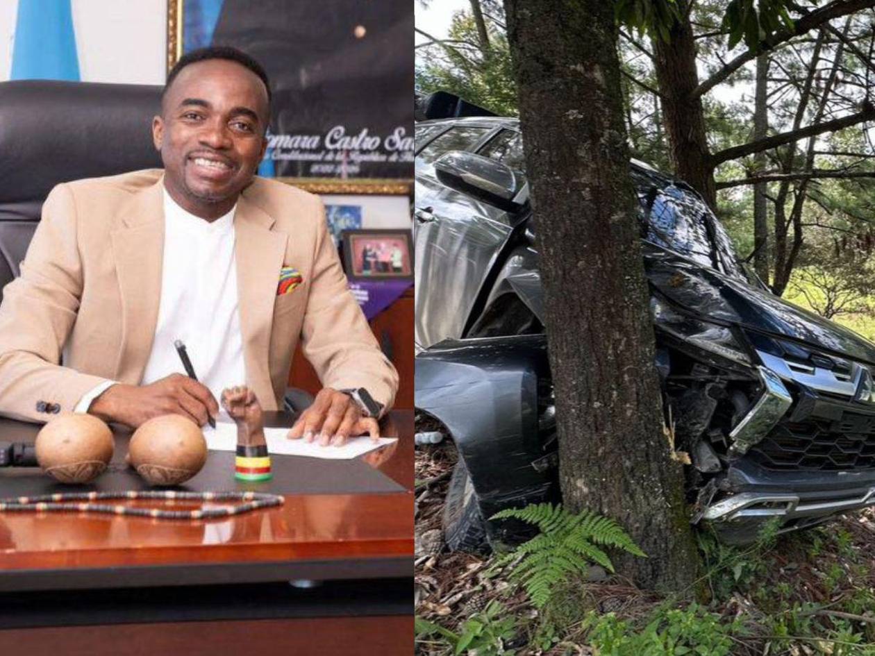 Ministro Luther Castillo reaparece tras sufrir aparatoso accidente en Intibucá