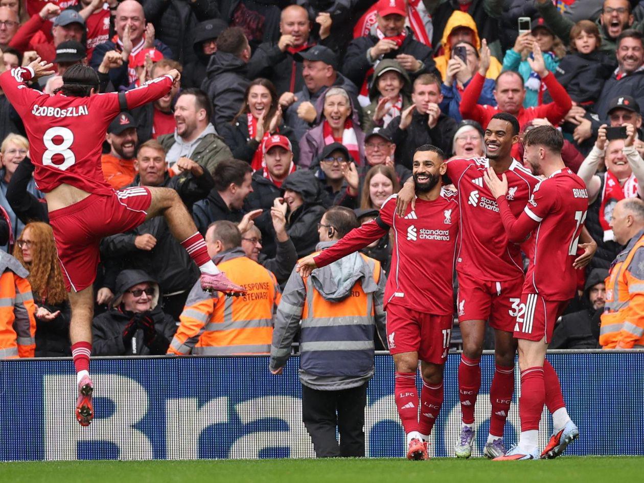 El Liverpool gana el derbi ante Everton y sigue intratable en la Premier League