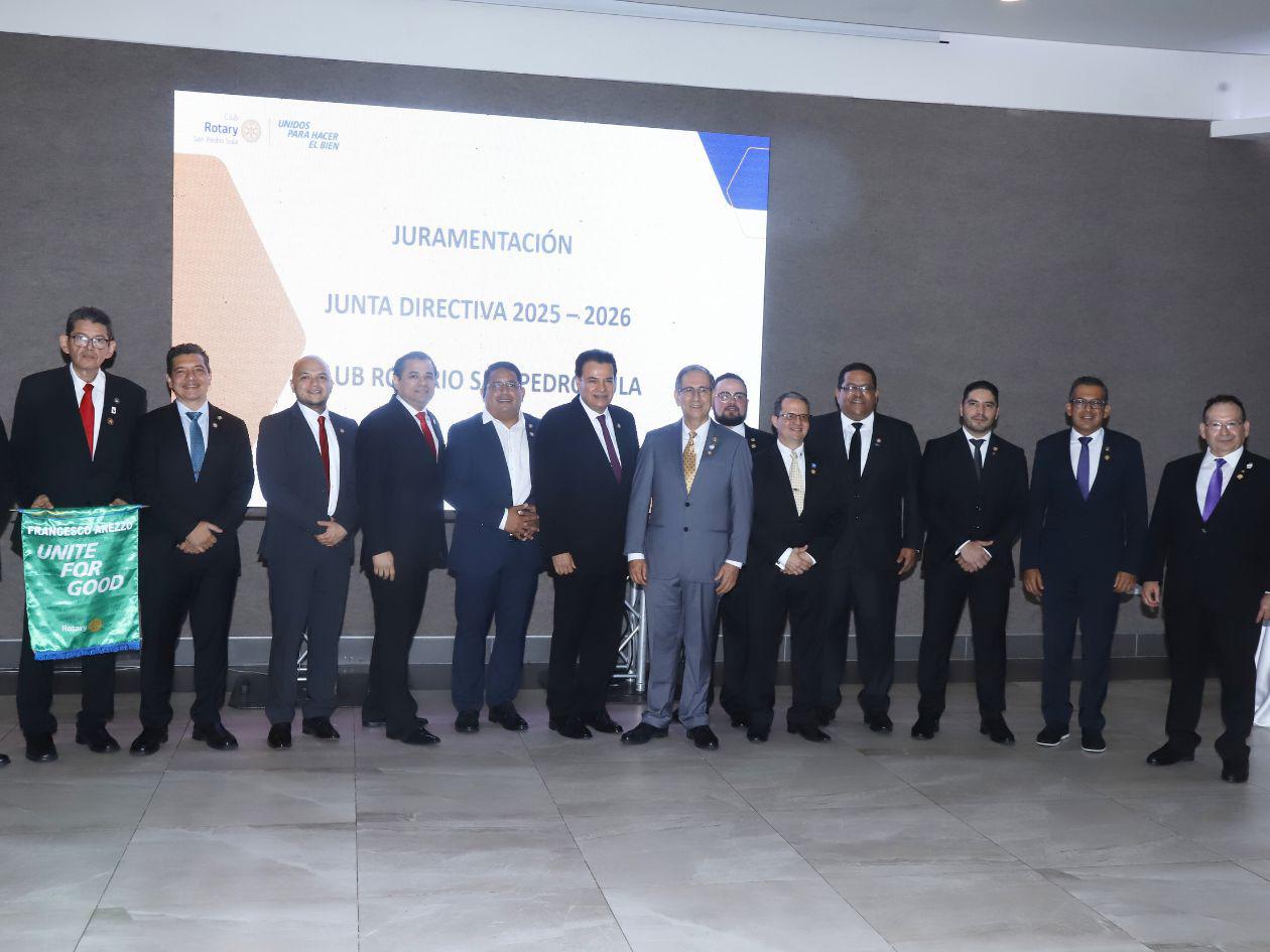 Club Rotario San Pedro Sula juramenta su directiva 2025-2026