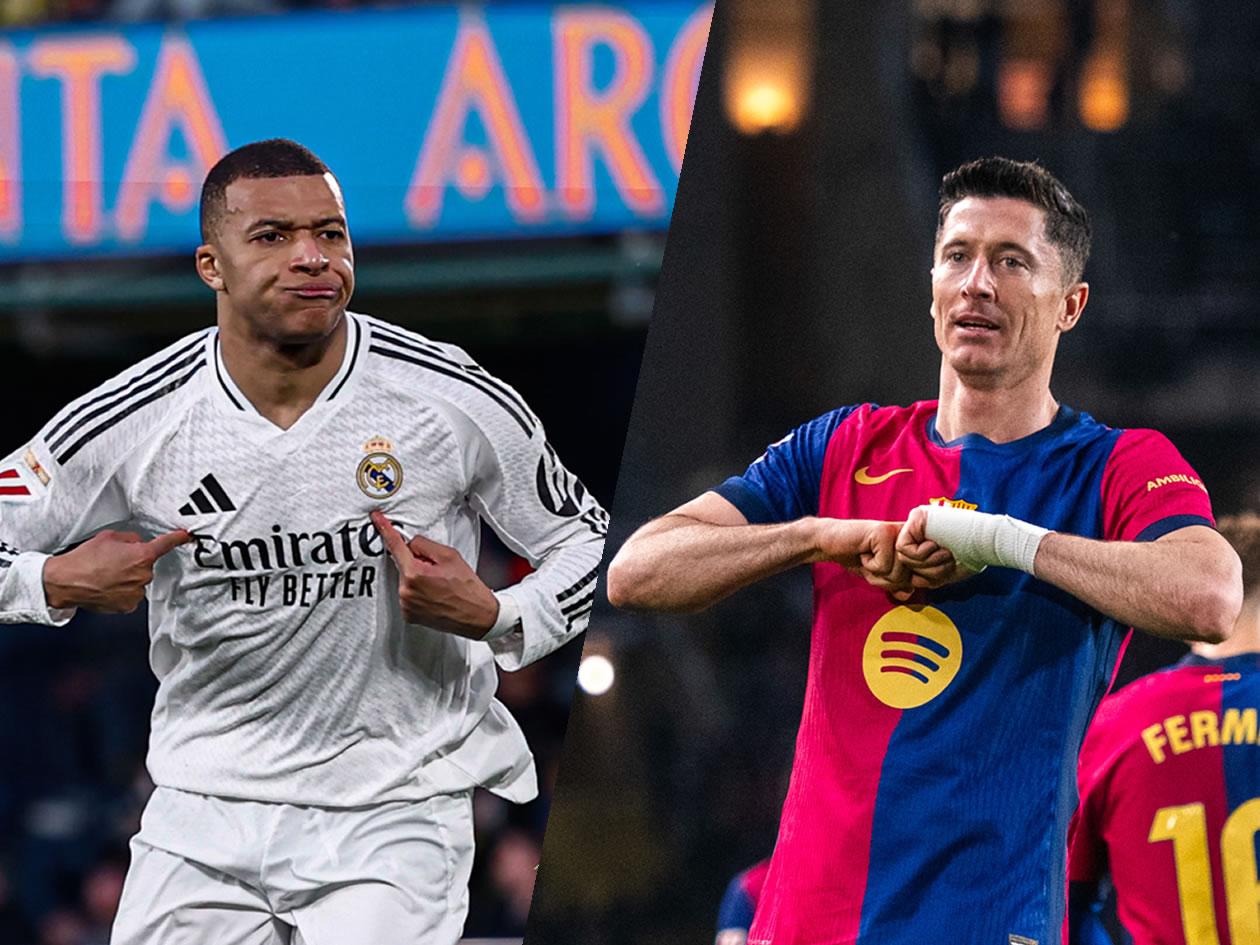 Lewandowski se distancia de Mbappé: tabla de goleadores Liga Española