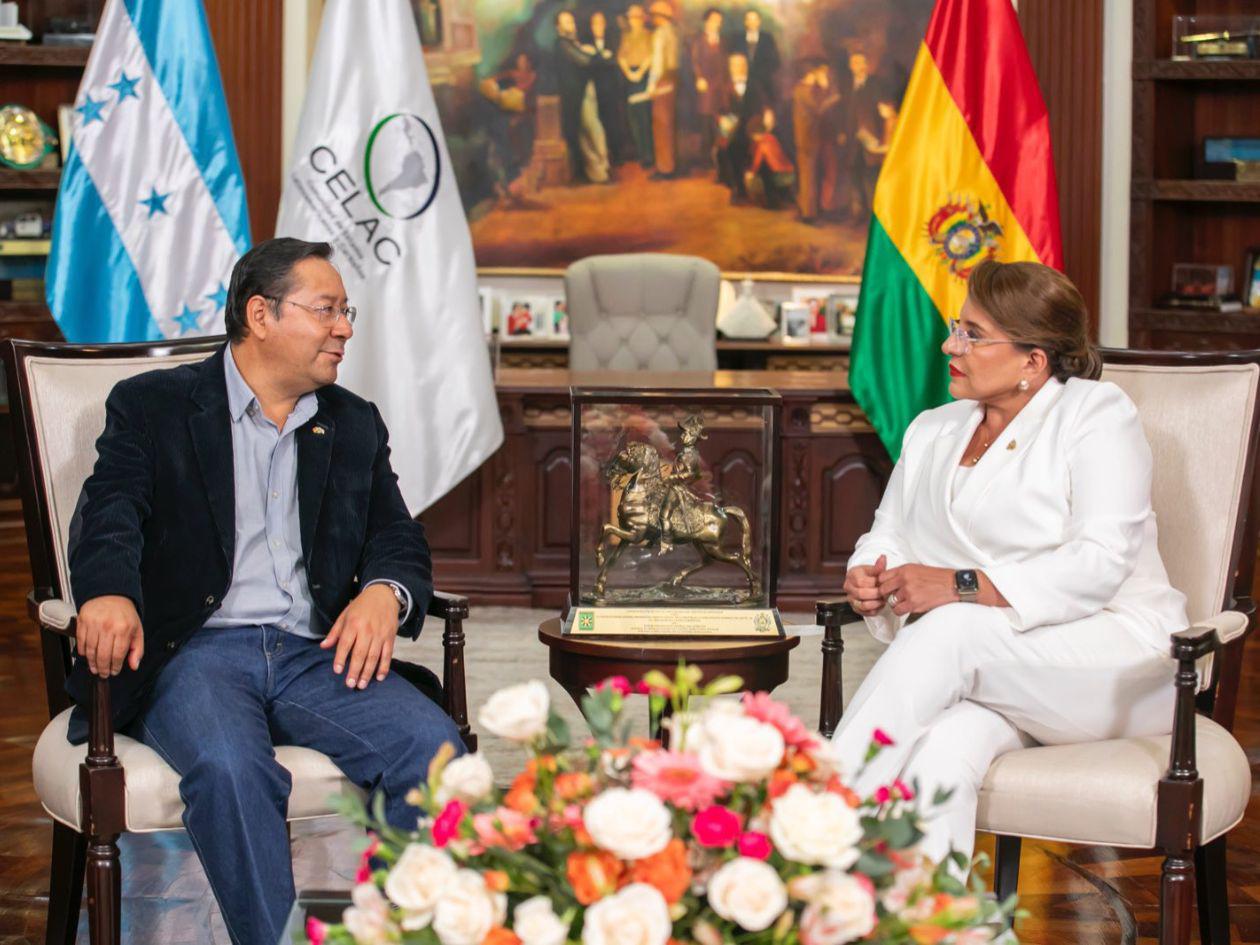 Xiomara Castro se reúne por separado con Arce, Petro, Díaz-Canel y Orsi