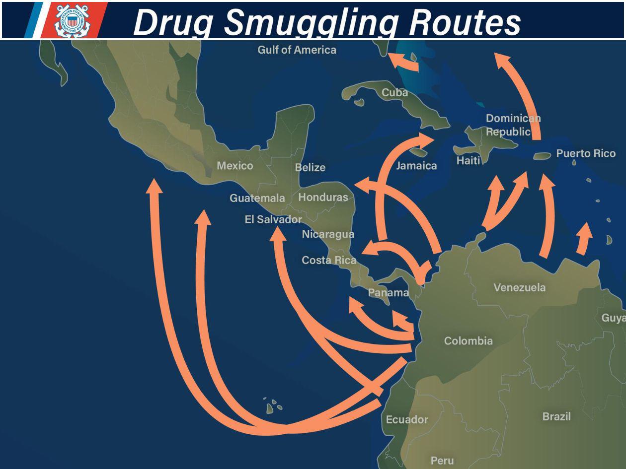 Estados Unidos mantiene activa la Operación Pacific Viper y Fuerza de Tarea Panama Express (Panama Express Strike Force — PANEX) para contener los envíos masivos de droga desde Sudámerica por el Atlántico y El Pacífico.