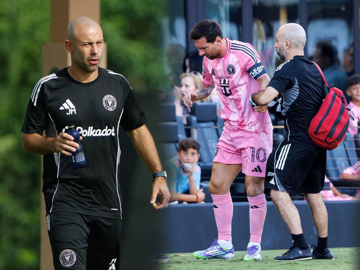 Mascherano da noticias sobre lesión de Messi previo al Inter Miami-Pumas