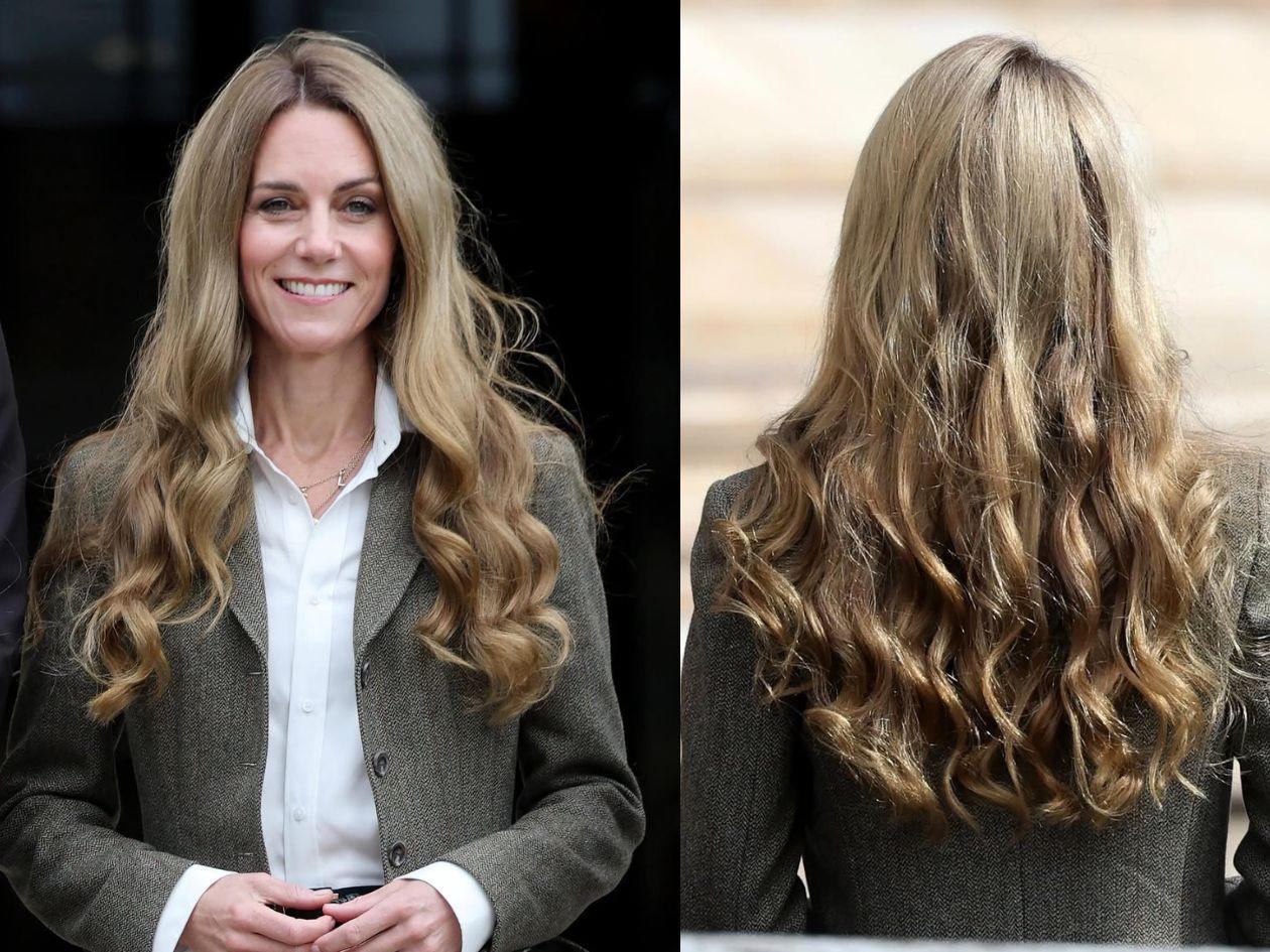 Kate Middleton deslumbra con melena rubia en Londres