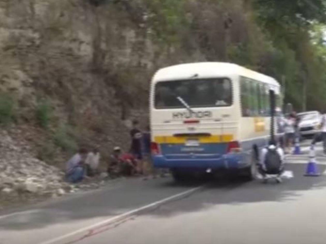 Motociclista muere arrollado por un bus en contravía en Tegucigalpa
